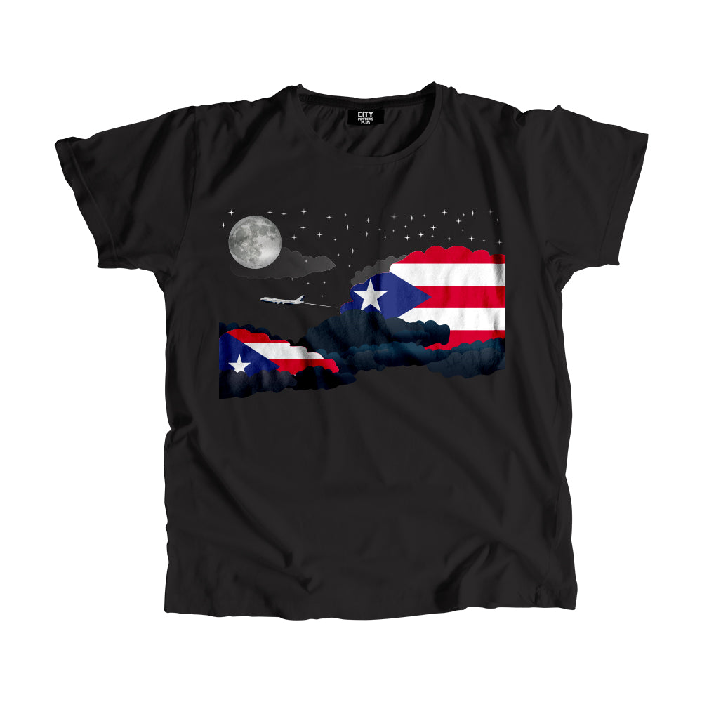 Puerto Rico Night Clouds Men Unisex T-Shirt