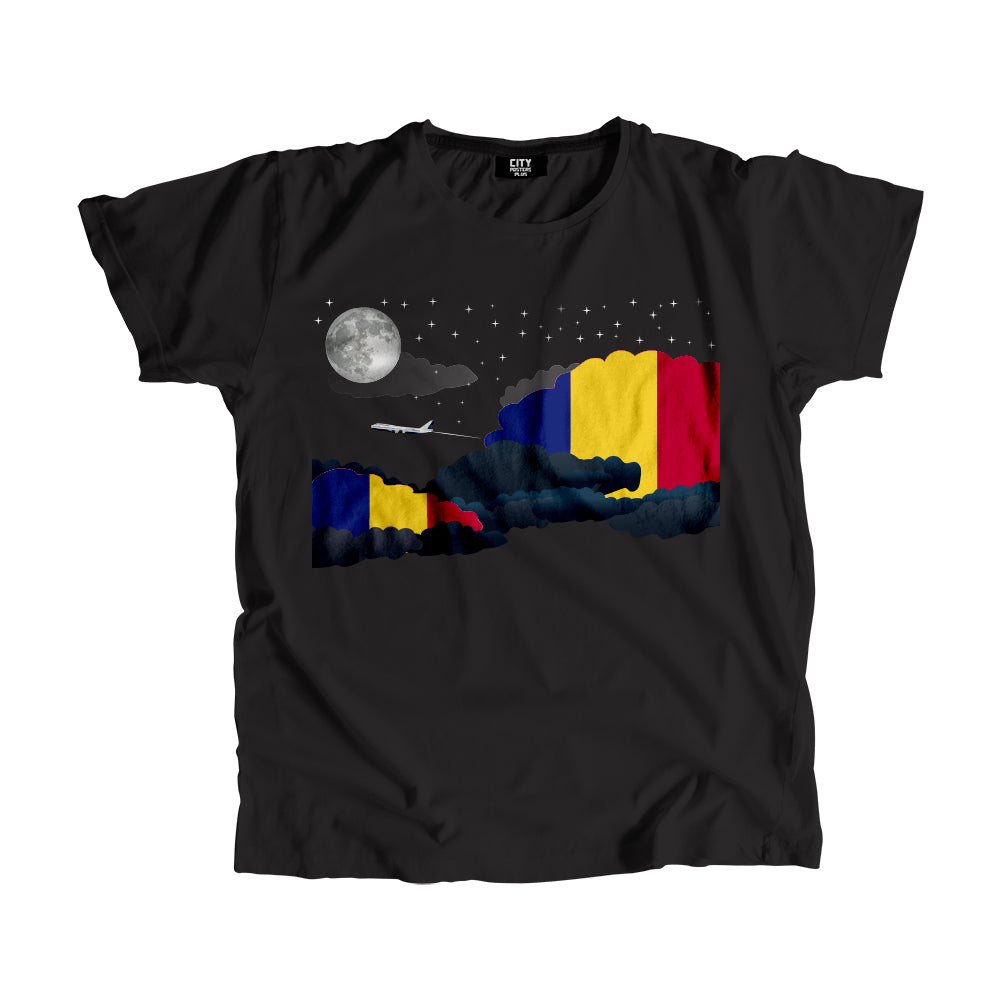 Romania Night Clouds Men Unisex T-Shirt