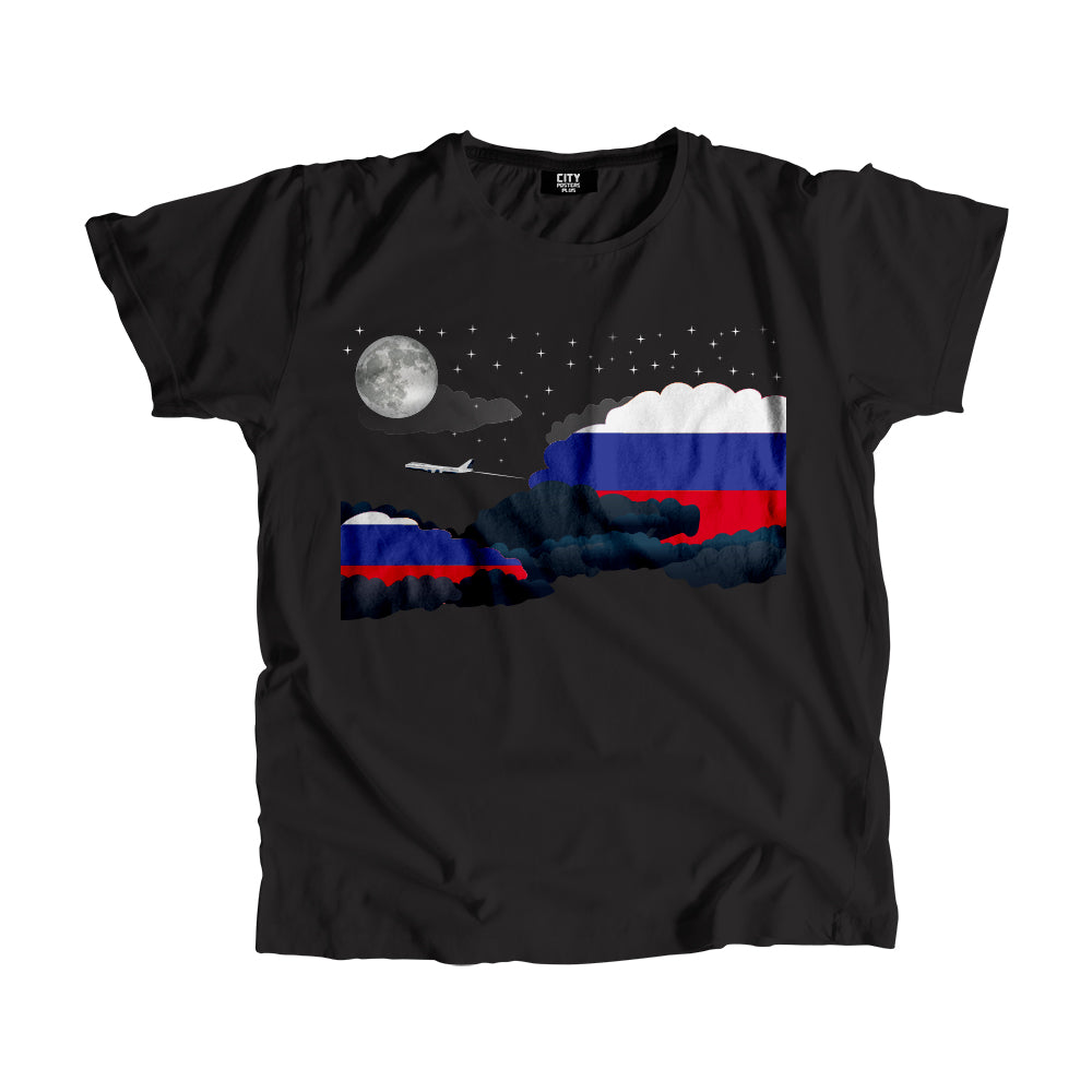 Russia Night Clouds Men Unisex T-Shirt