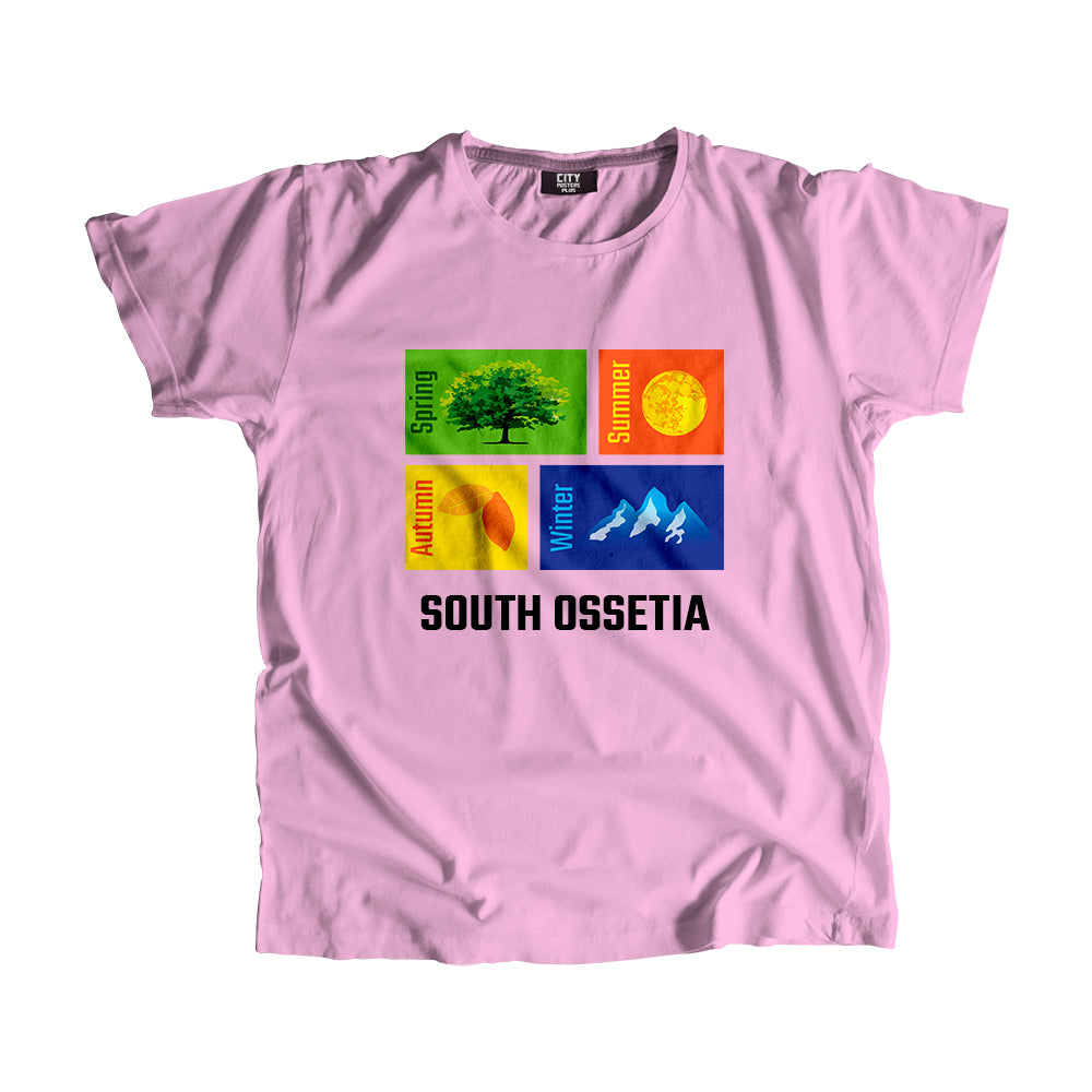 SOUTH OSSETIA Seasons Men Unisex T-Shirt (Liril Green)