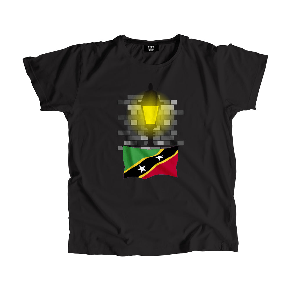 Saint Kitts and Nevis Street Lamp Bricks Men Unisex T-Shirt