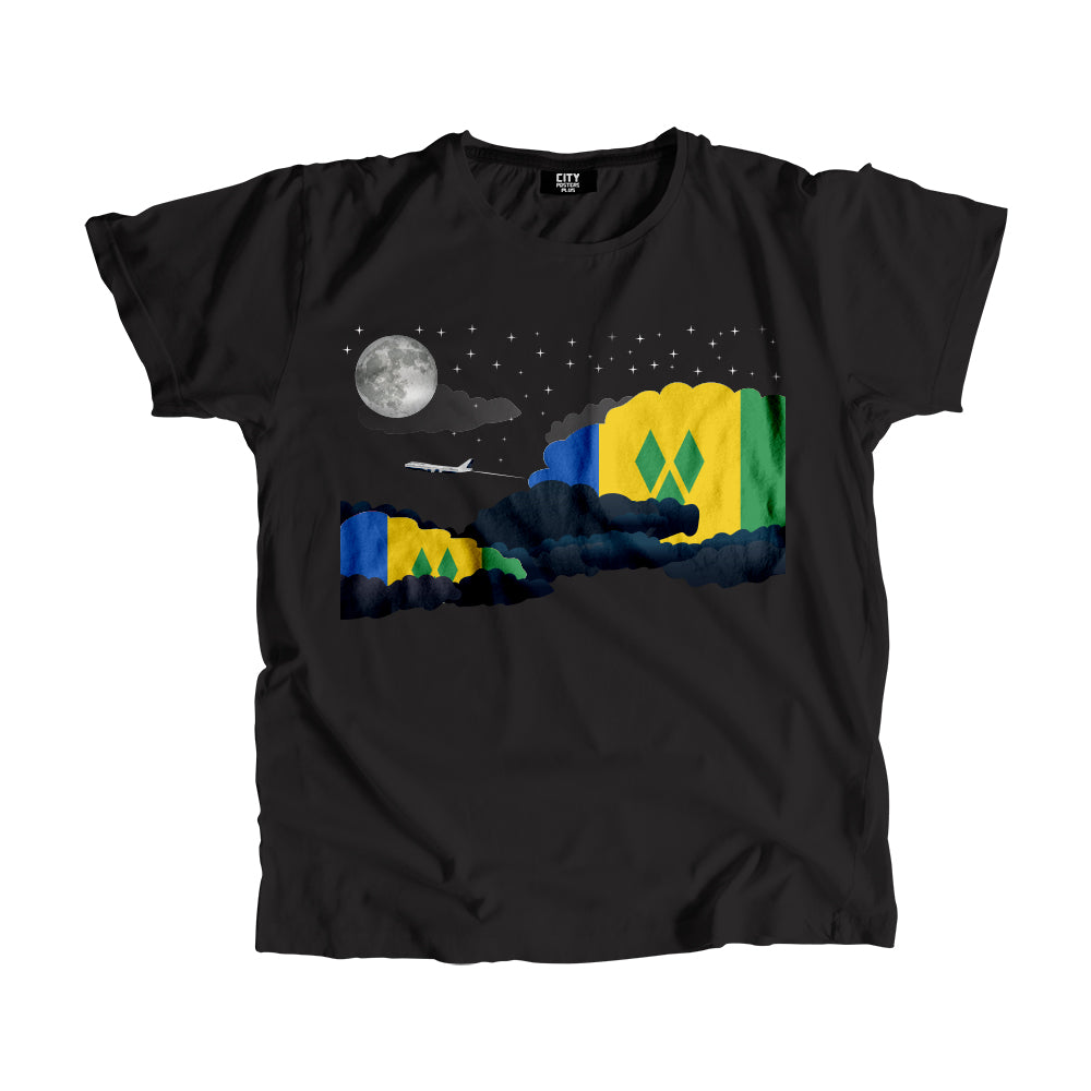 Saint Vincent and the Grenadines Night Clouds Men Unisex T-Shirt