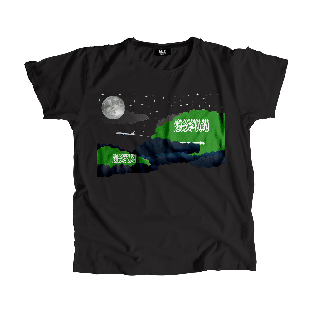 Saudi Arabia Night Clouds Men Unisex T-Shirt