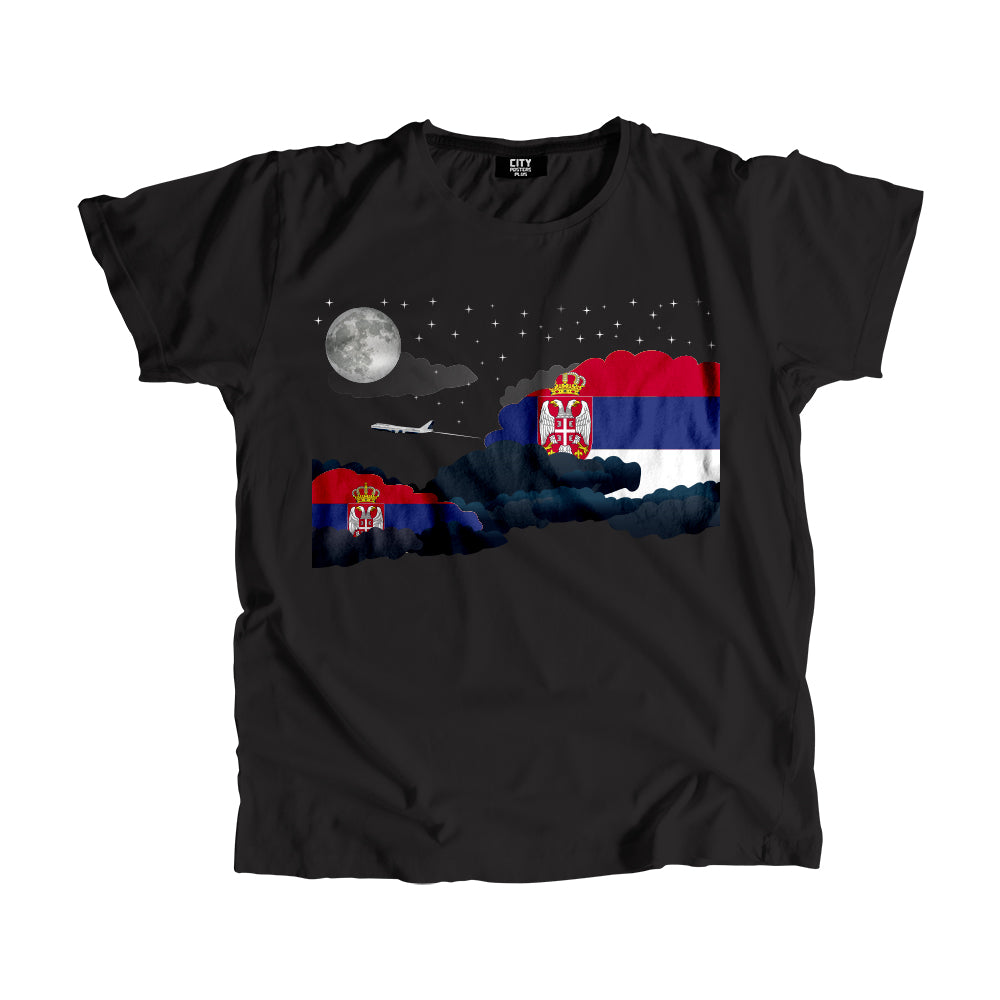 Serbia Night Clouds Men Unisex T-Shirt