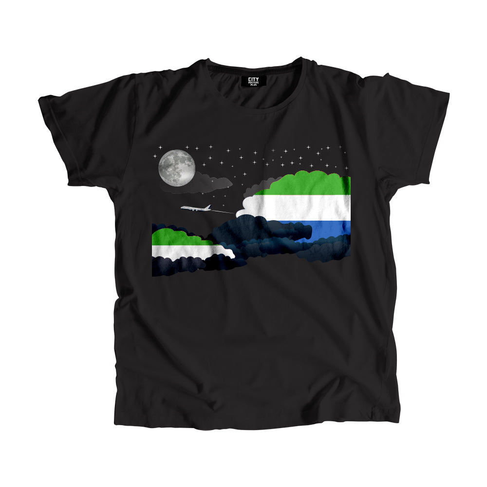 Sierra Leone Night Clouds Men Unisex T-Shirt