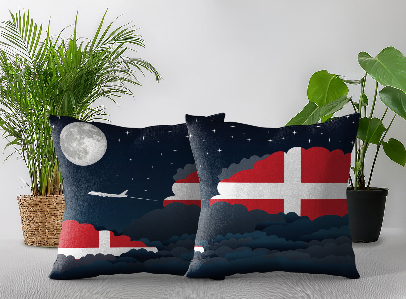 Sovereign Military Order of Malta Night Clouds Pillow Case and Pillow Throw