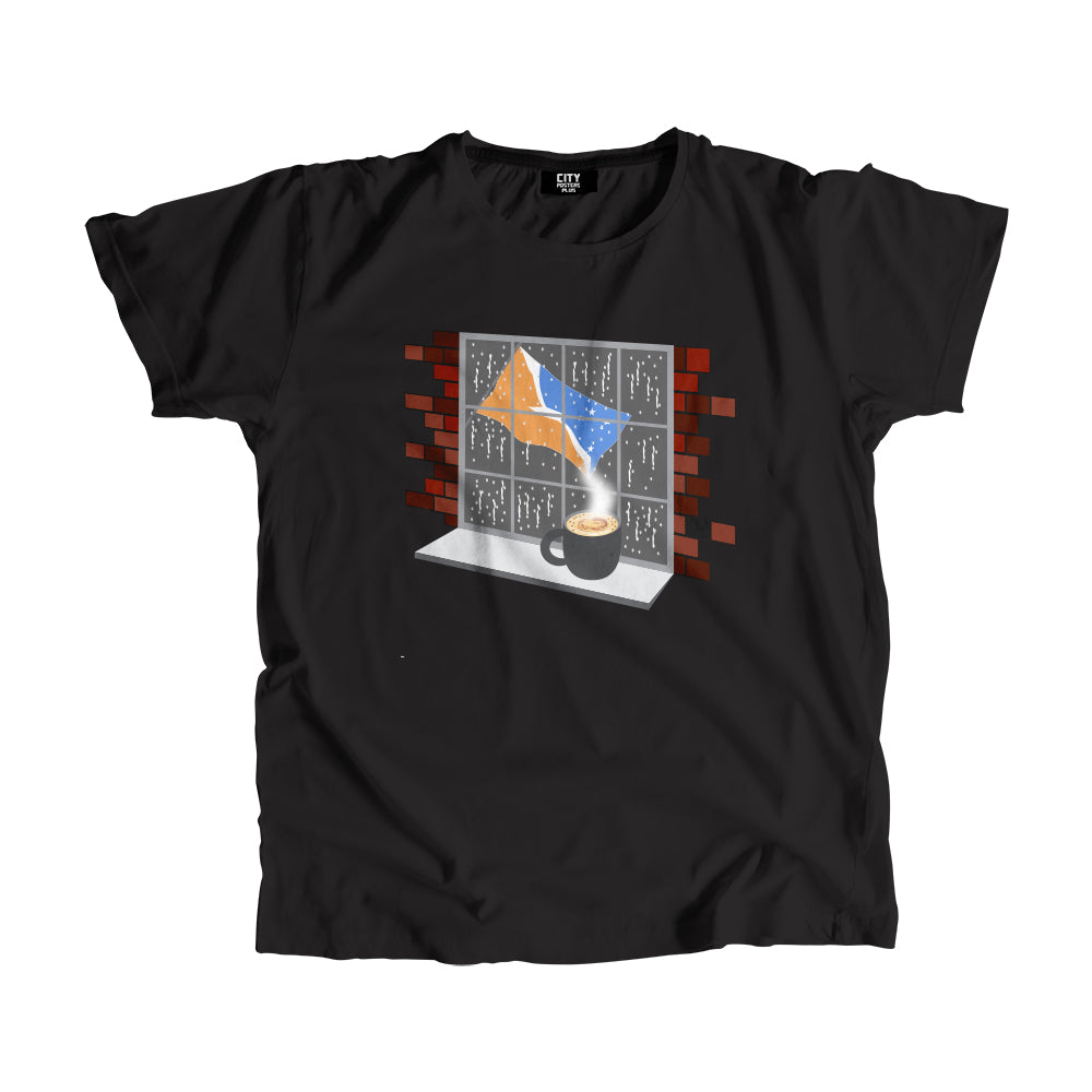 Tierra del Fuego Province Argentina Coffee Rain Men Unisex T-Shirt