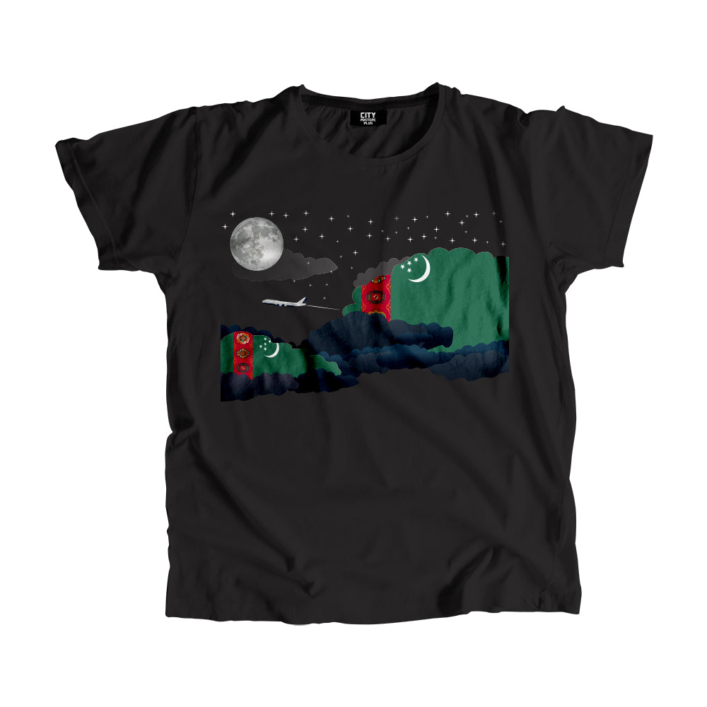 Turkmenistan Night Clouds Men Unisex T-Shirt