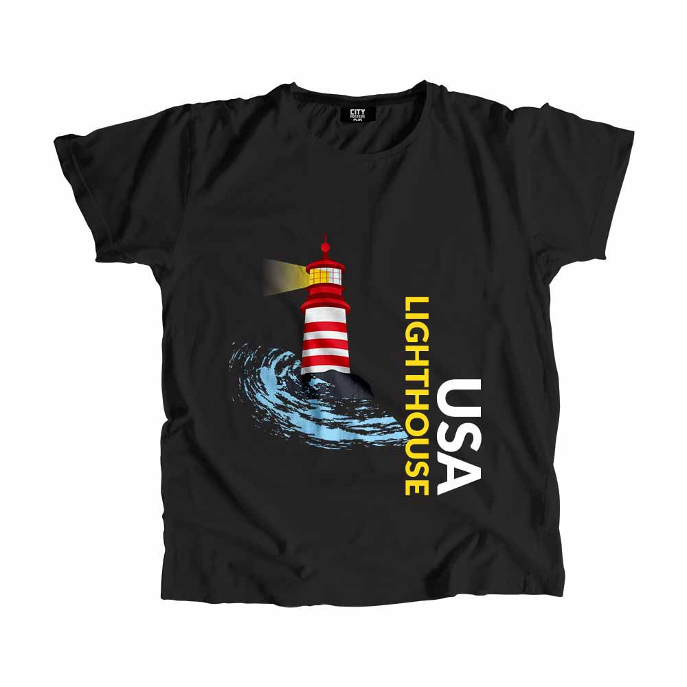 USA Lighthouse Men Unisex T-Shirt