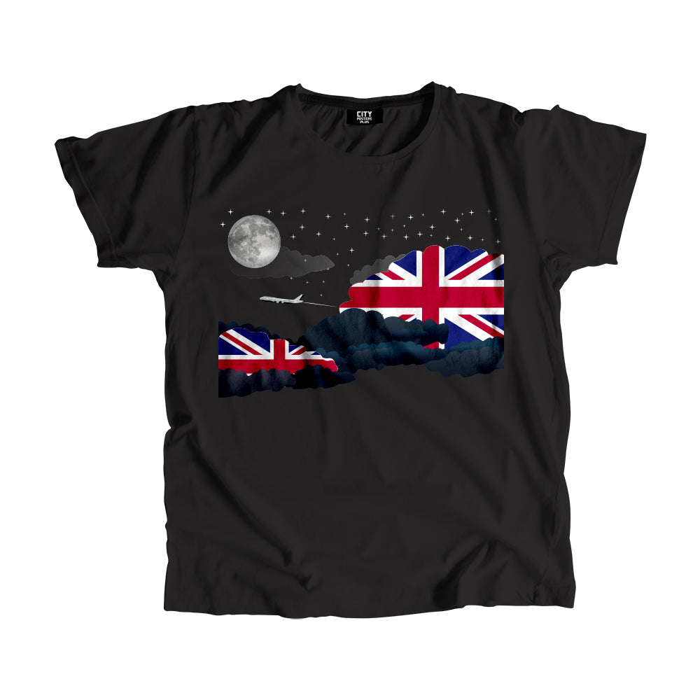 United KIngdom Night Clouds Men Unisex T-Shirt