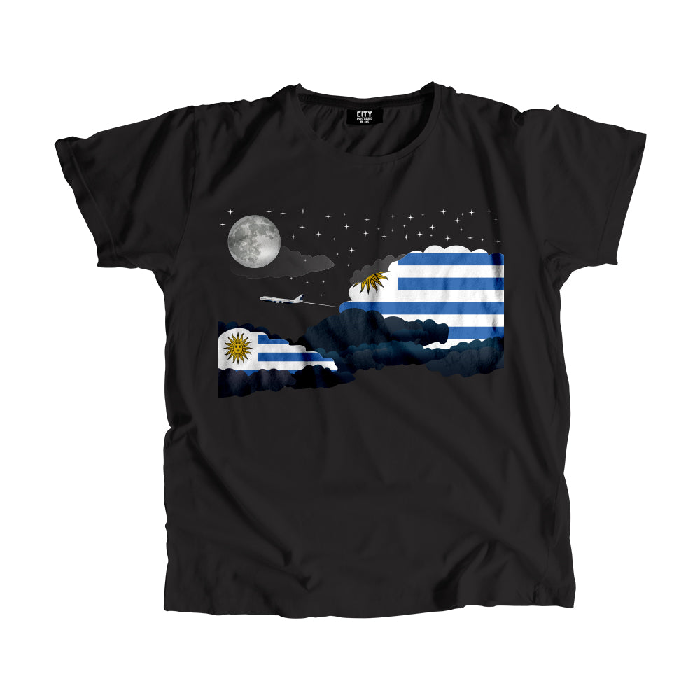 Uruguay Night Clouds Men Unisex T-Shirt
