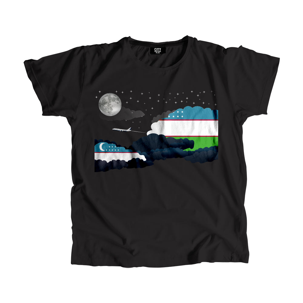 Uzbekistan Night Clouds Men Unisex T-Shirt