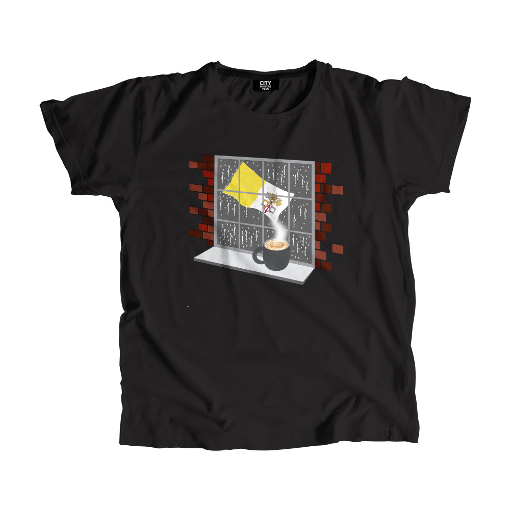 Vatican City Holy See Coffee Rain Men Unisex T-Shirt