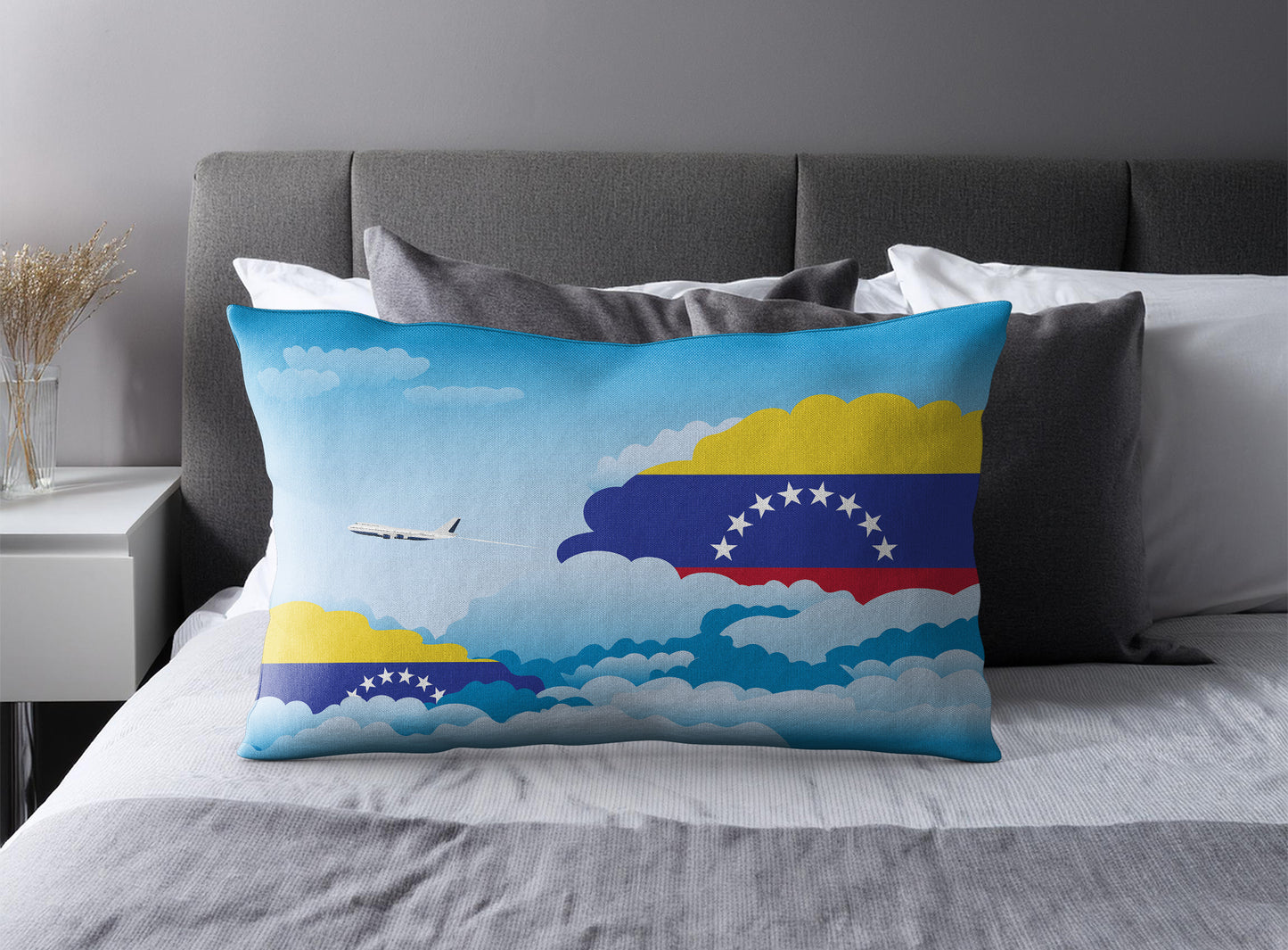 Venezuela Day Clouds Pillow Case and Pillow Throw