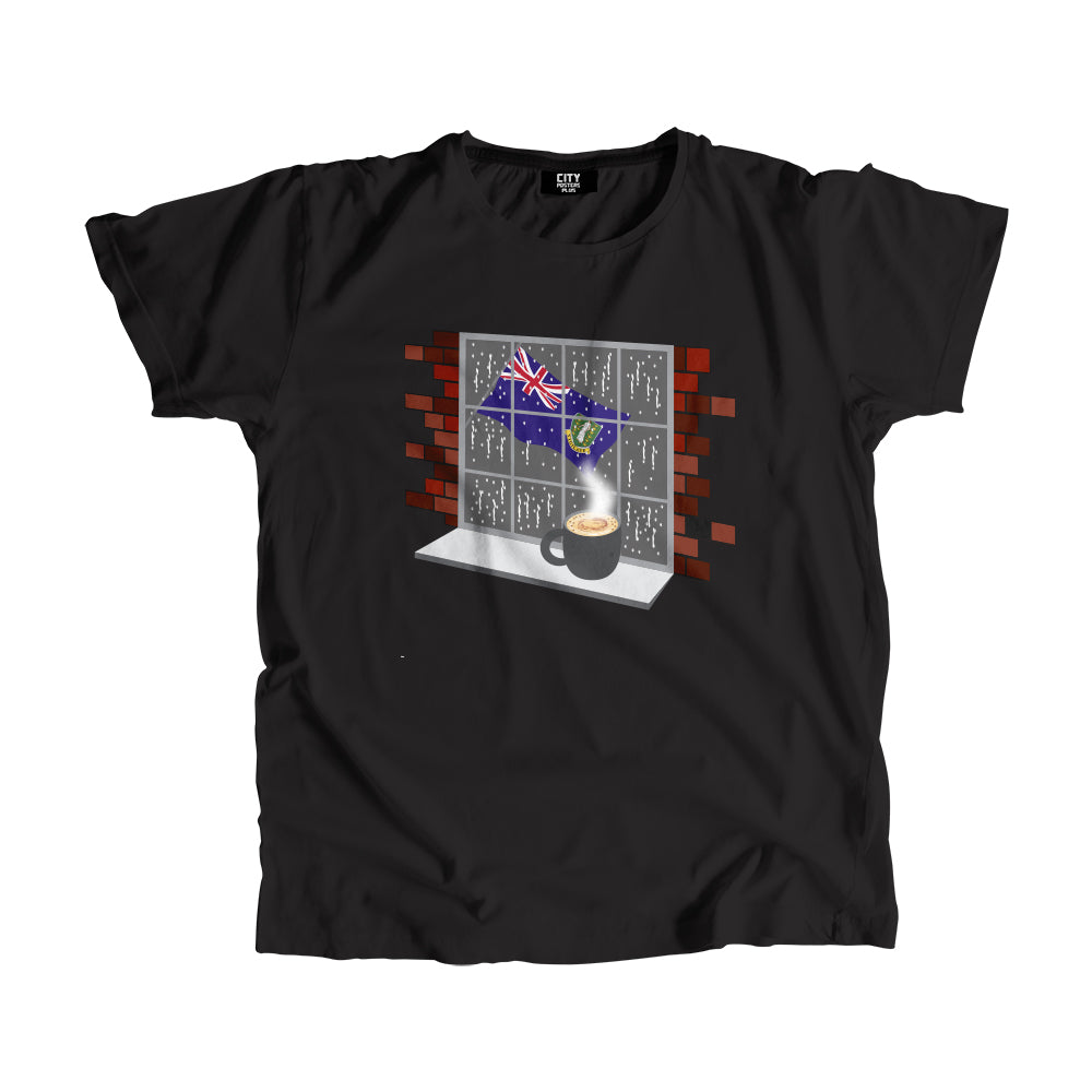 Virgin Islands UK Coffee Rain Men Unisex T-Shirt