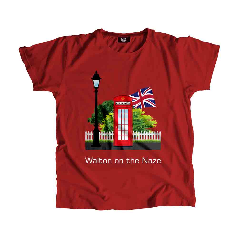 Walton on the Naze Red Telephone Box Men Unisex T-Shirt