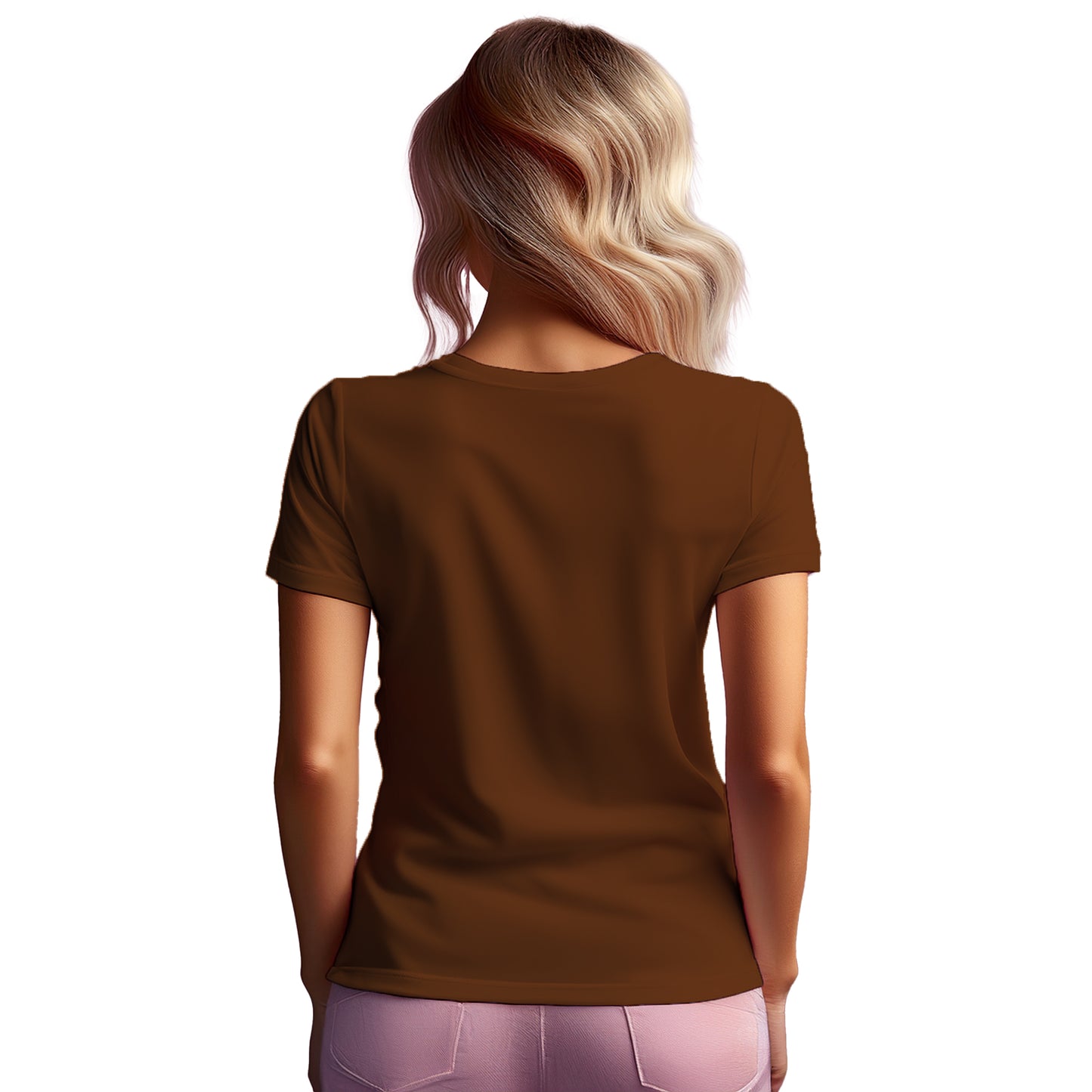 02 Number Women T-Shirt (Brown)