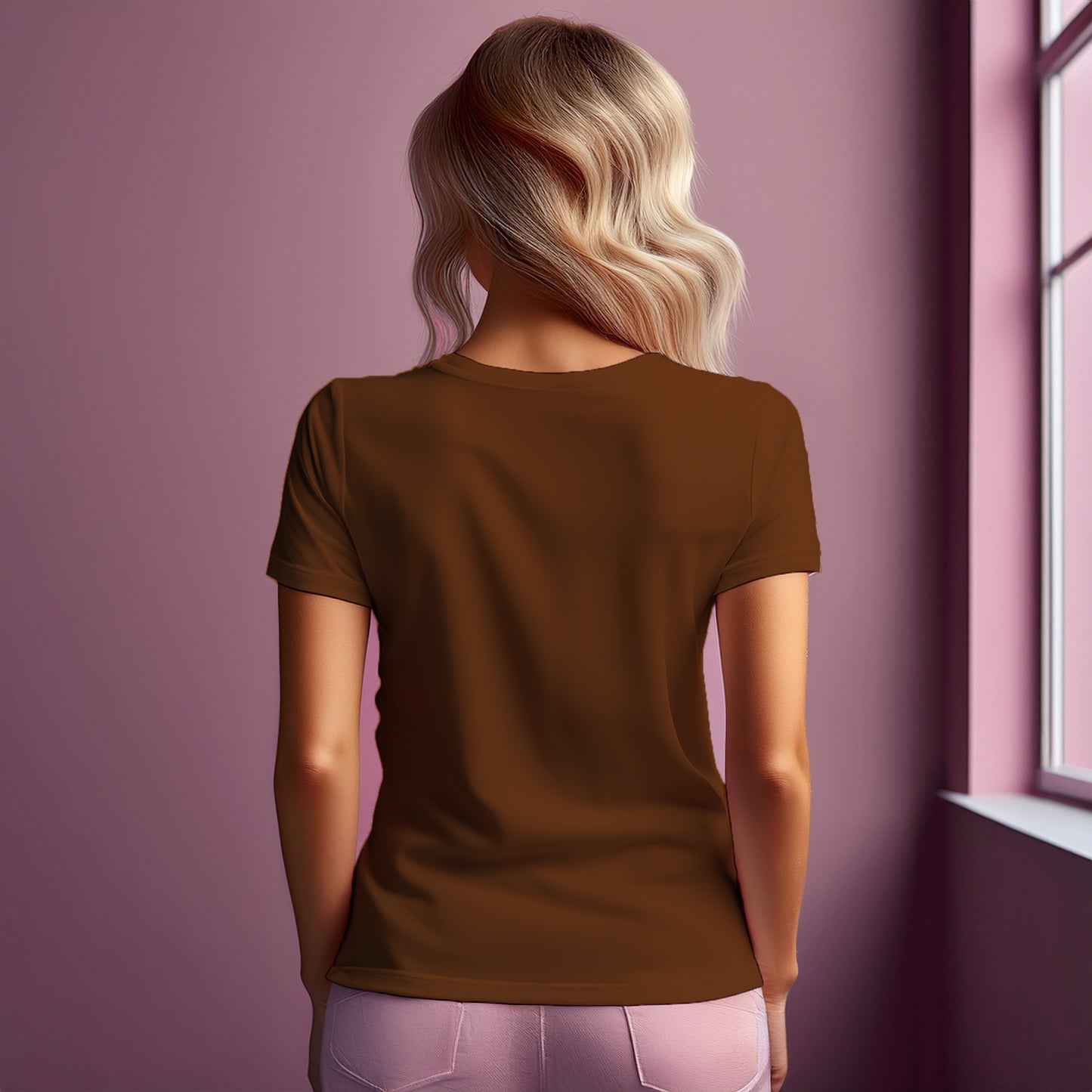 95 Number Women T-Shirt (Brown)
