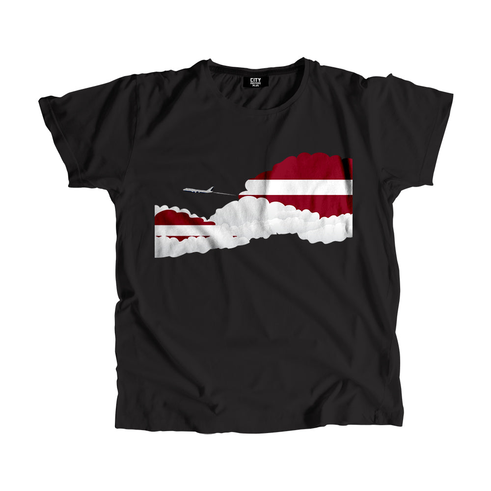 Latvia Day Clouds Men Unisex T-Shirt