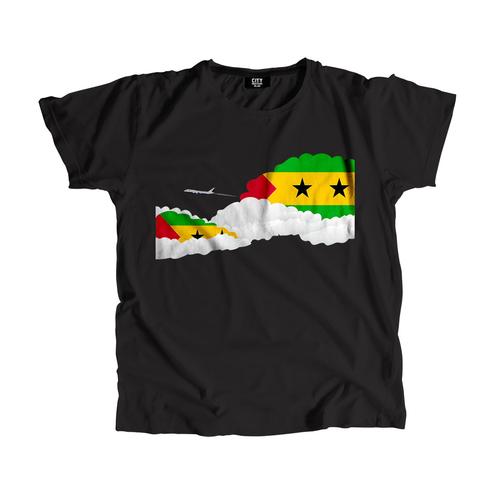 Sao Tome and Principe Day Clouds Men Unisex T-Shirt