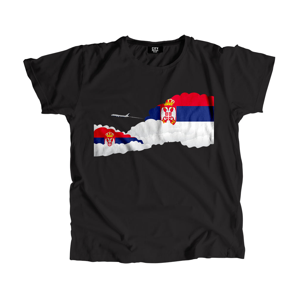 Serbia Day Clouds Men Unisex T-Shirt