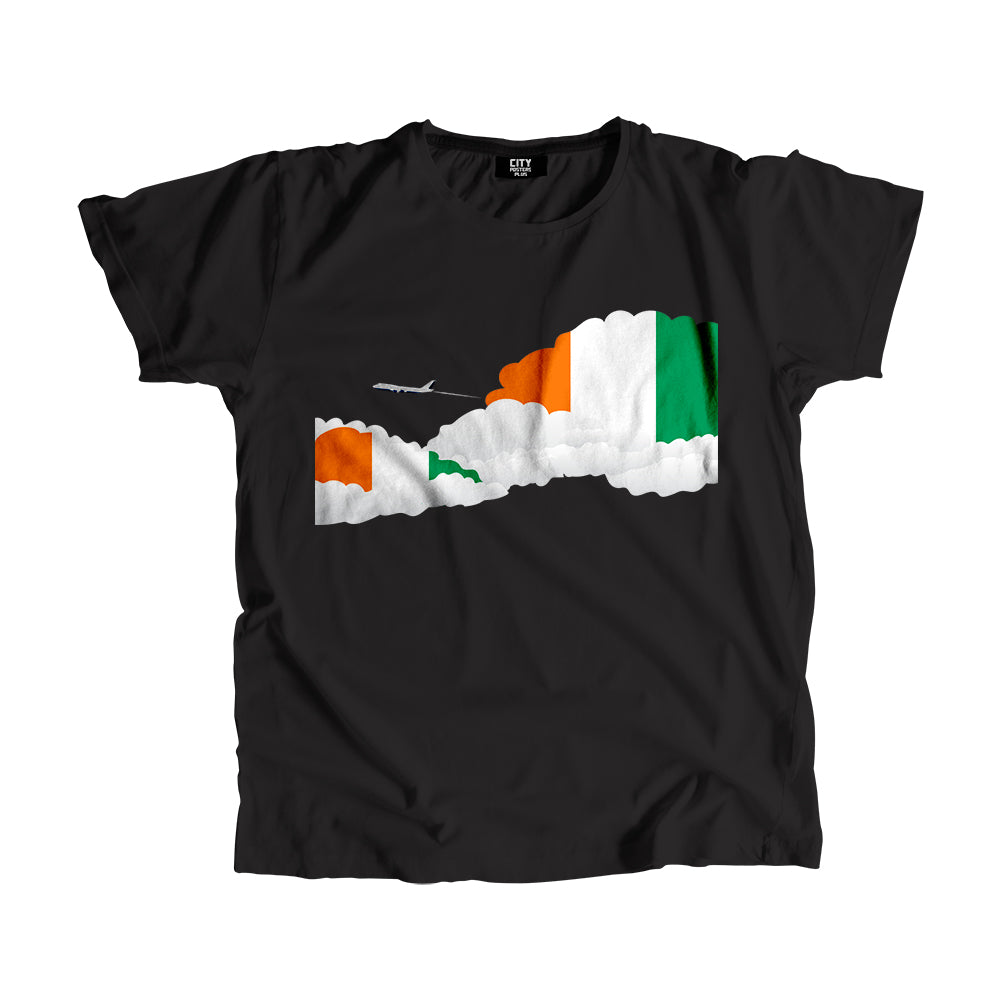 Cote D'Ivoire Day Clouds Men Unisex T-Shirt