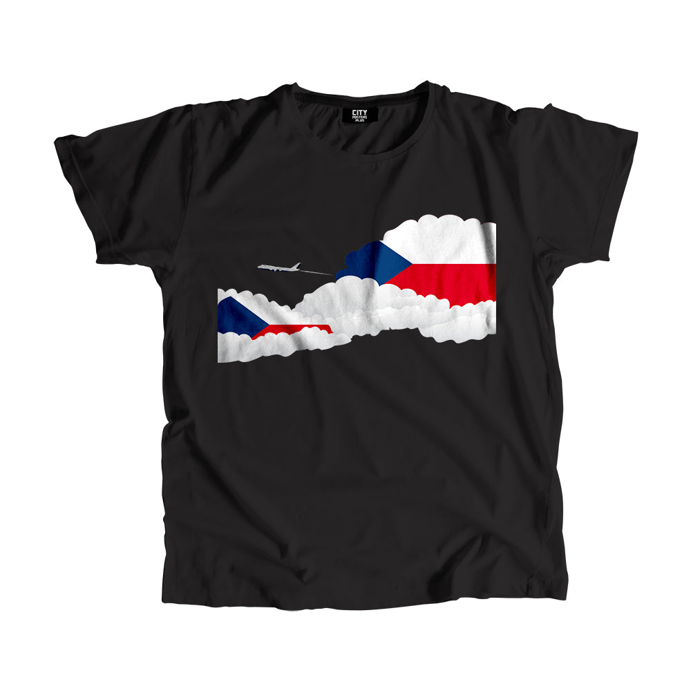 Czech Republic Day Clouds Men Unisex T-Shirt