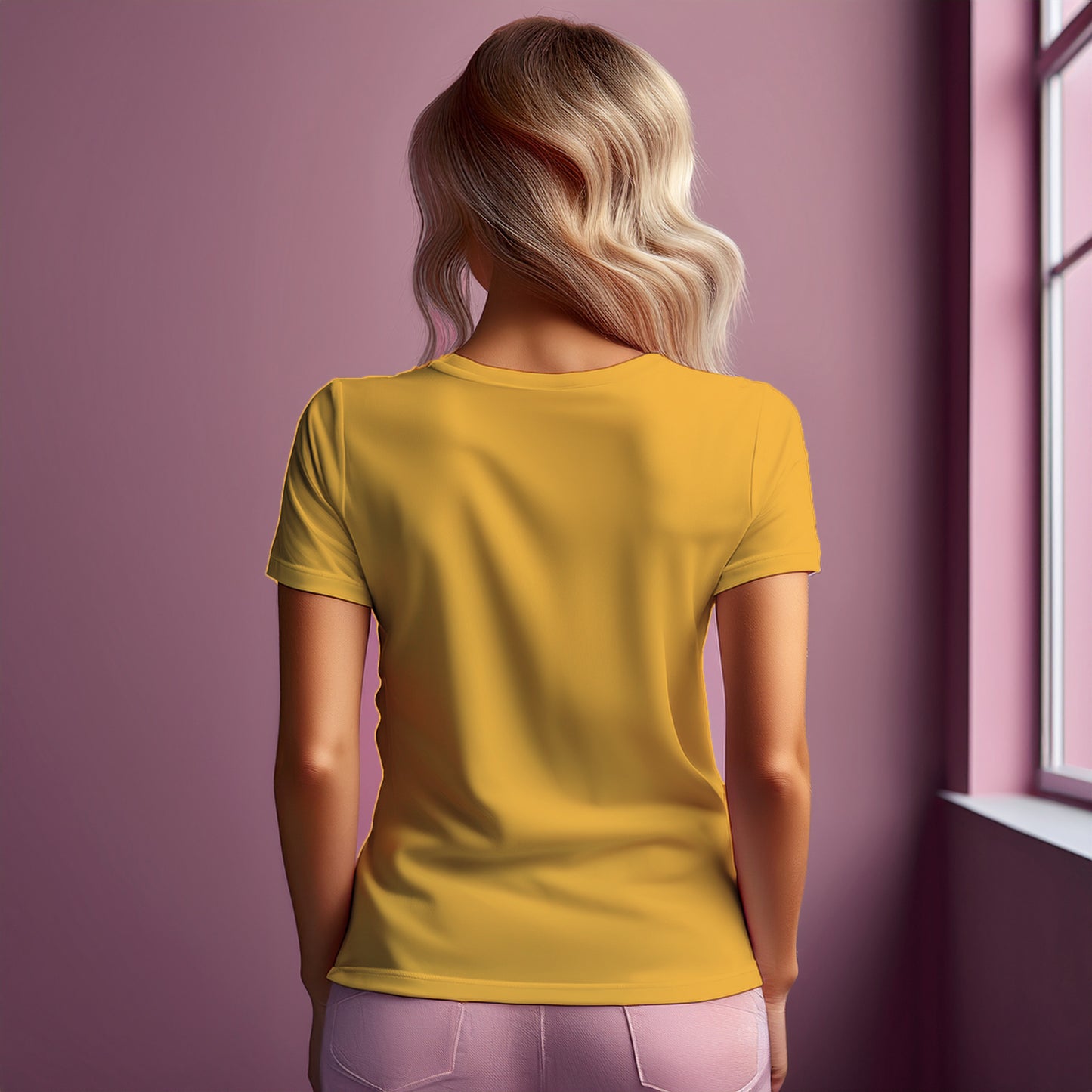 17 Number Women T-Shirt (Golden Yellow)