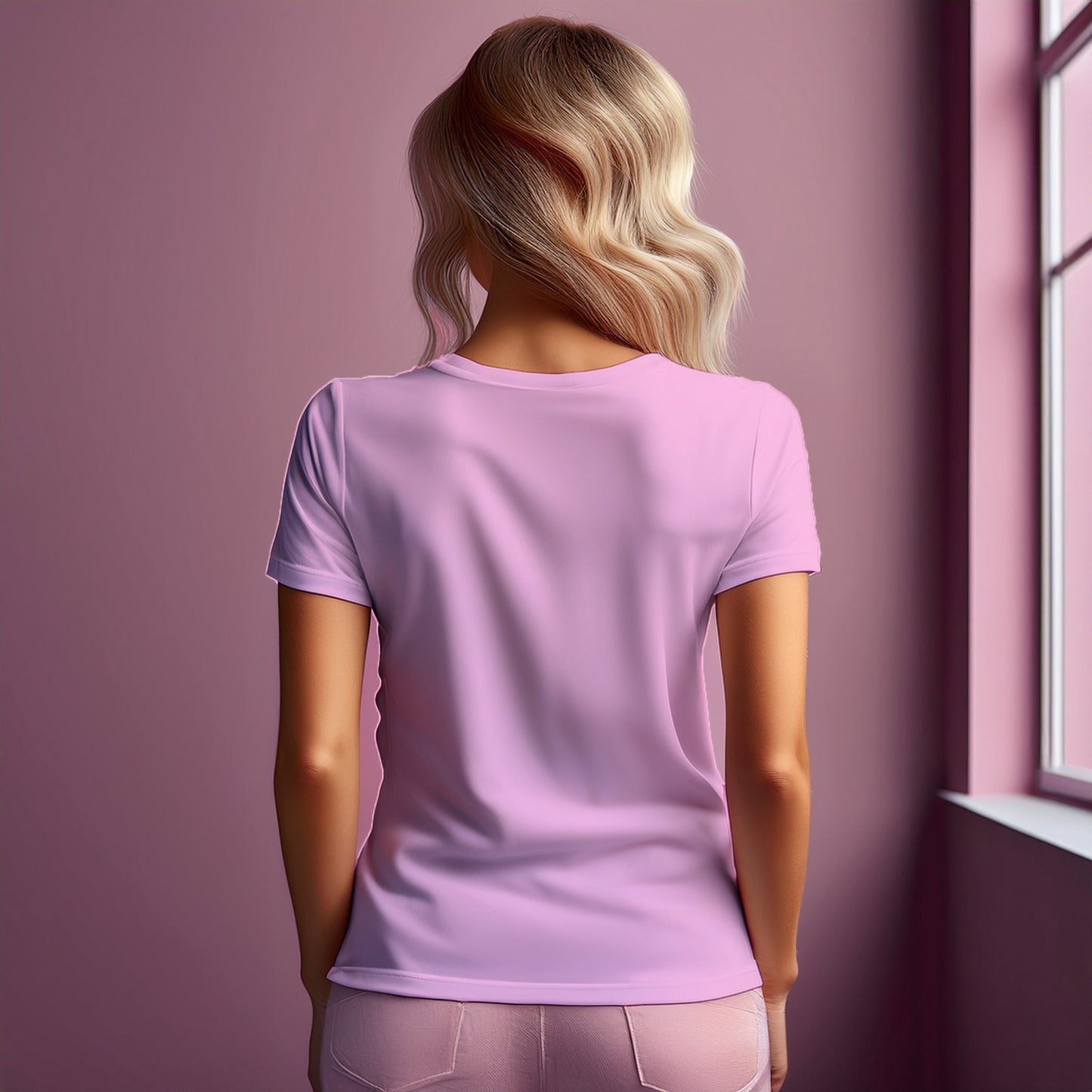 69 Number Women T-Shirt (Light Pink)