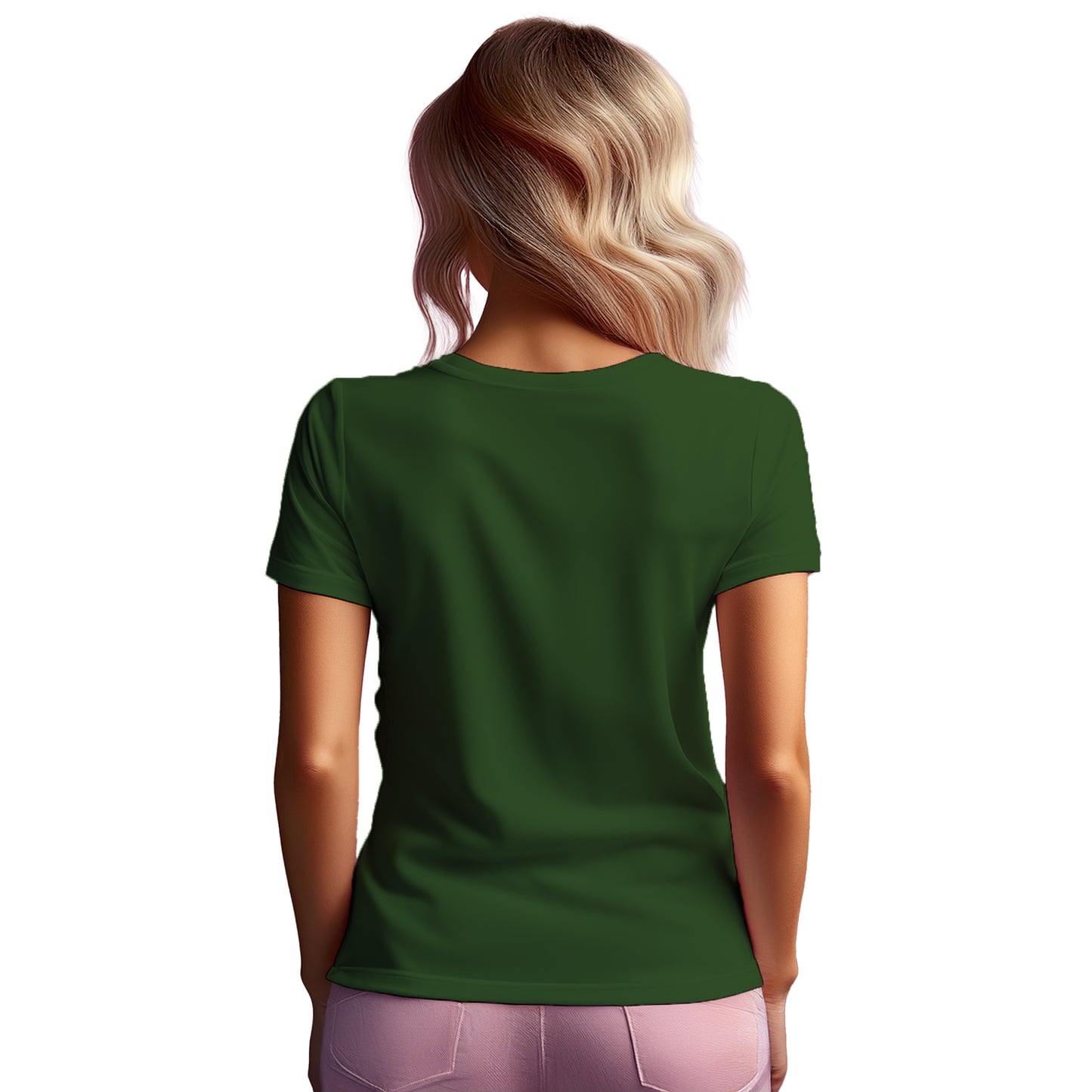 17 Number Women T-Shirt (Olive Green)