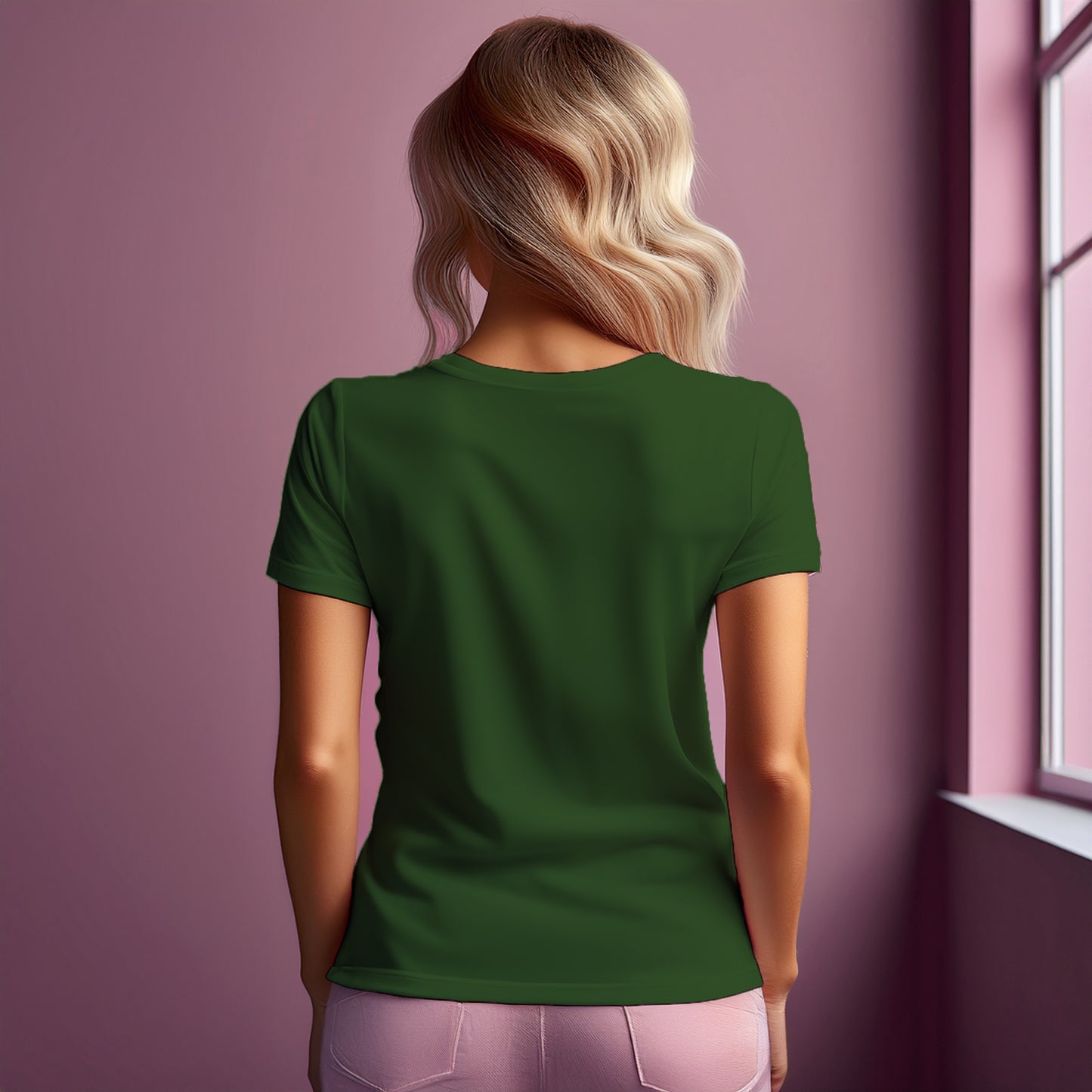 88 Number Women T-Shirt (Olive Green)