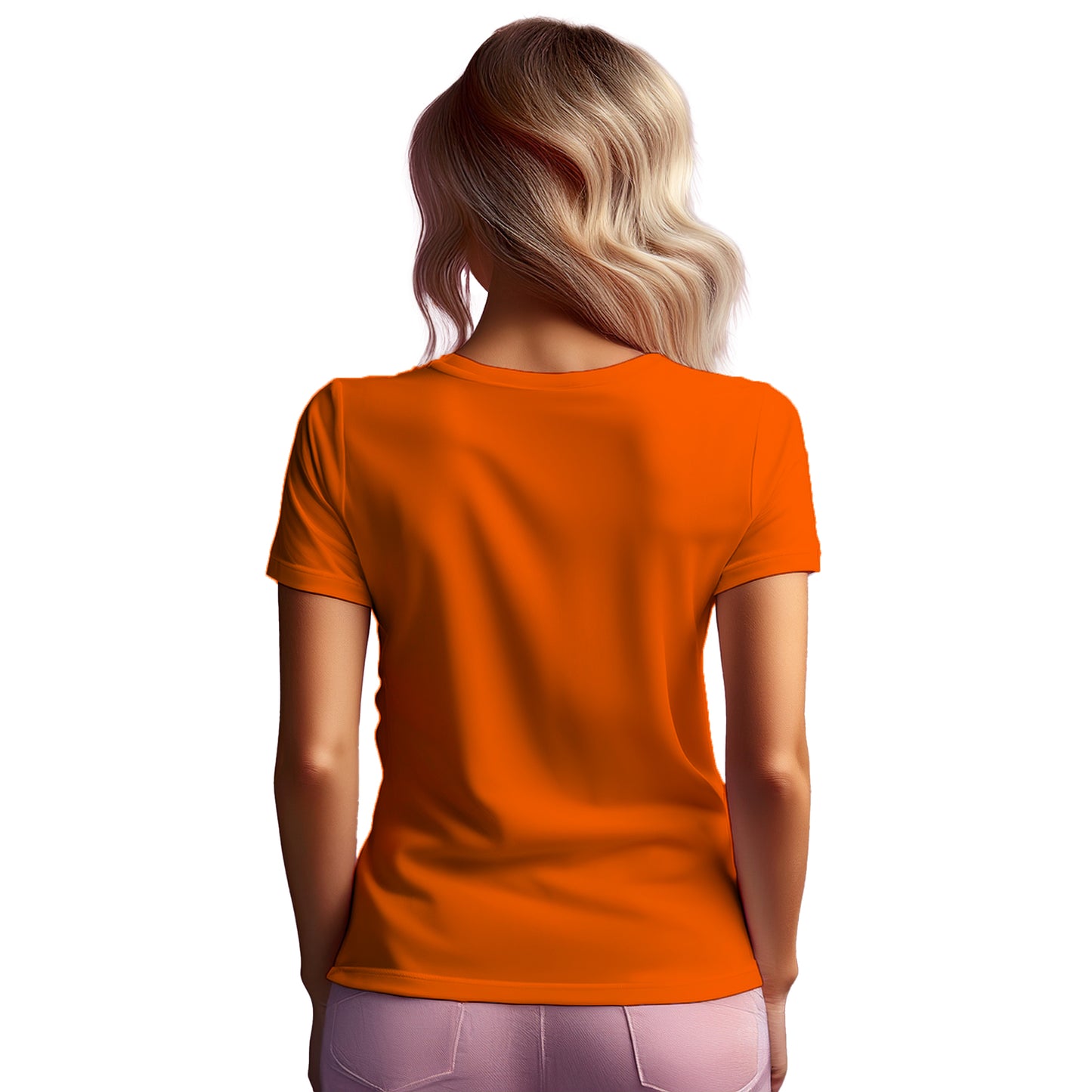 41 Number Women T-Shirt (Orange)