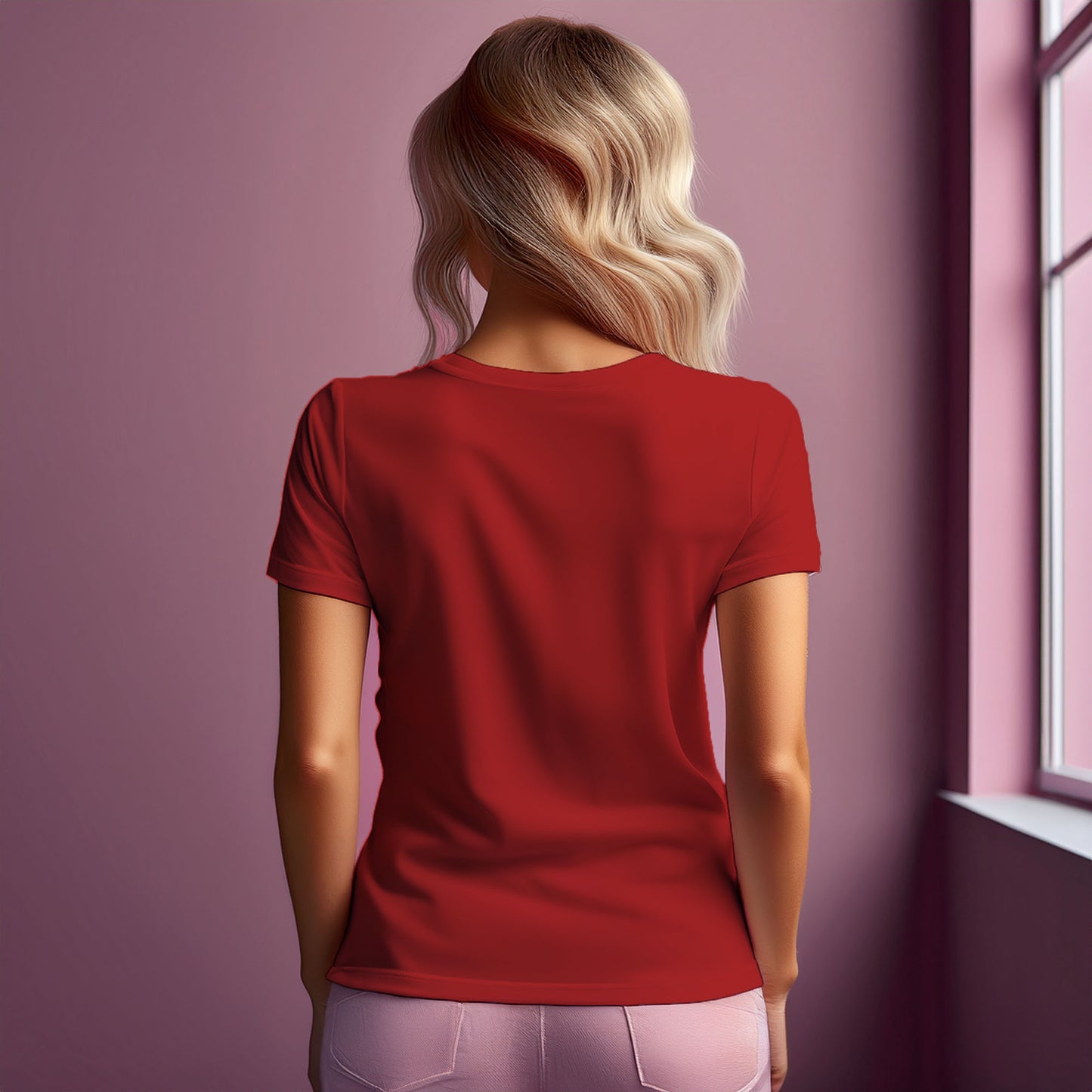 65 Number Women T-Shirt (Red)