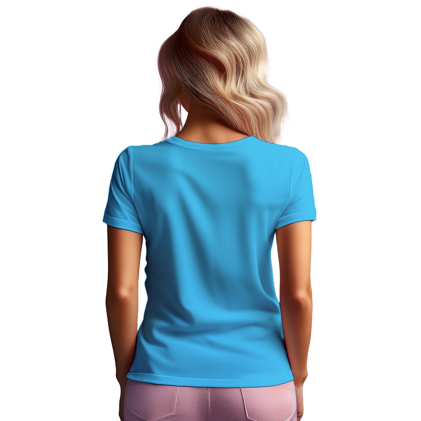 65 Number Women T-Shirt (Sky Blue)