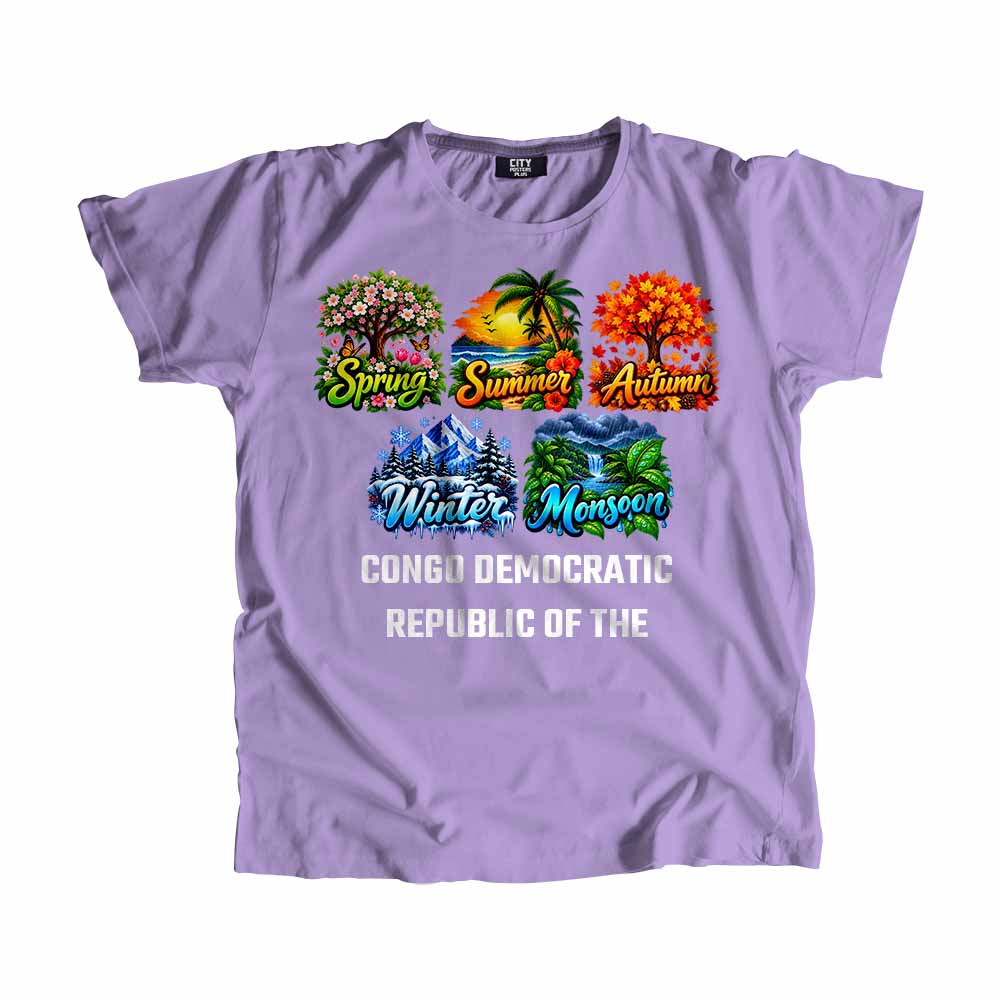 CONGO DEMOCRATIC REPUBLIC OF THE Seasons Seasons Travel Unisex T-Shirt