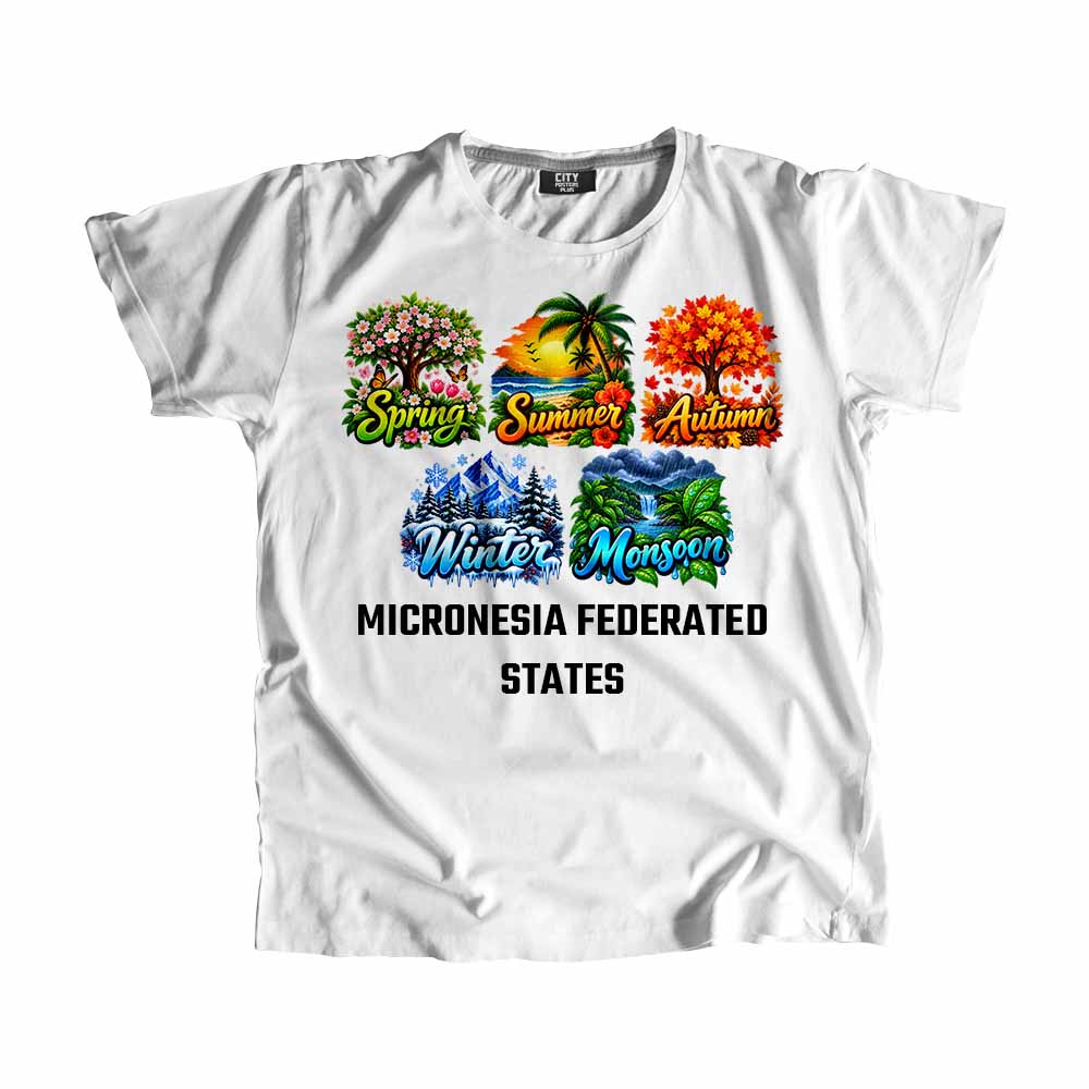 MICRONESIA FEDERATED STATES Seasons Seasons Travel Unisex T-Shirt