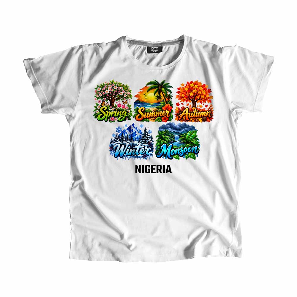 NIGERIA Seasons Seasons Travel Unisex T-Shirt