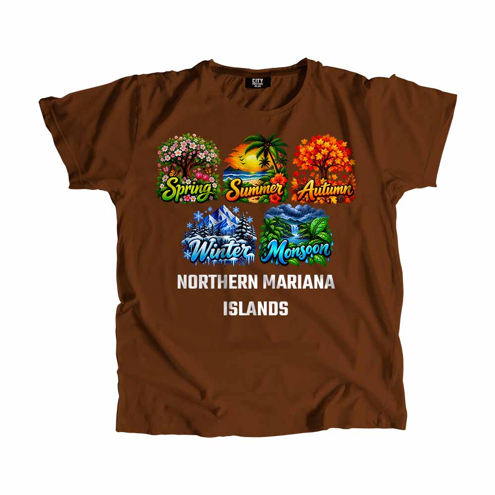 NORTHERN MARIANA ISLANDS Seasons Seasons Travel Unisex T-Shirt
