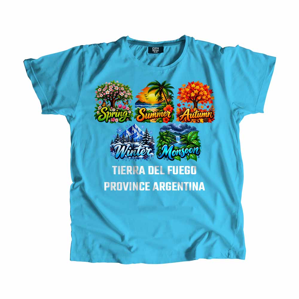 TIERRA DEL FUEGO PROVINCE ARGENTINA Seasons Seasons Travel Unisex T-Shirt