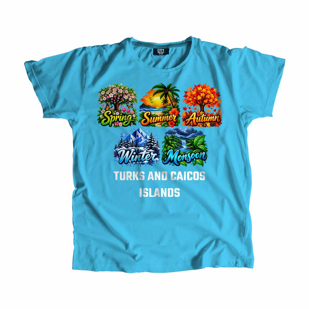 TURKS AND CAICOS ISLANDS Seasons Seasons Travel Unisex T-Shirt