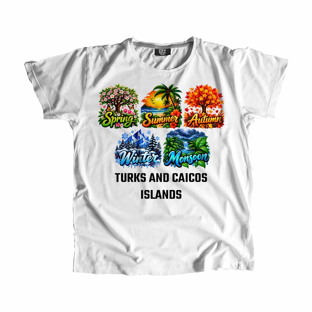 TURKS AND CAICOS ISLANDS Seasons Seasons Travel Unisex T-Shirt
